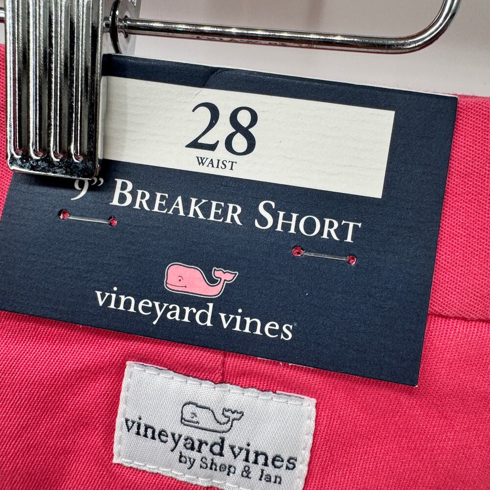 Vineyard Vines Shorts‎ Mens 28 (29x9 ACTUAL) Breaker 9" Coastal Pink NEW - Picture 4 of 7